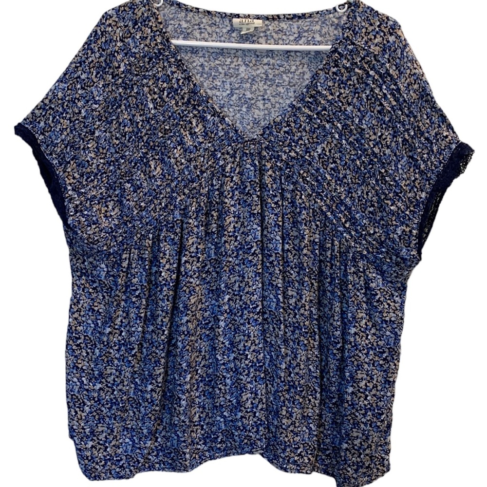 ANA Babydoll Top V-Neck Short Sleeve Size XXL